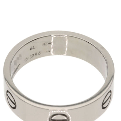 CARTIER love ring #61 Ring K18 White Gold Ladies [Used]