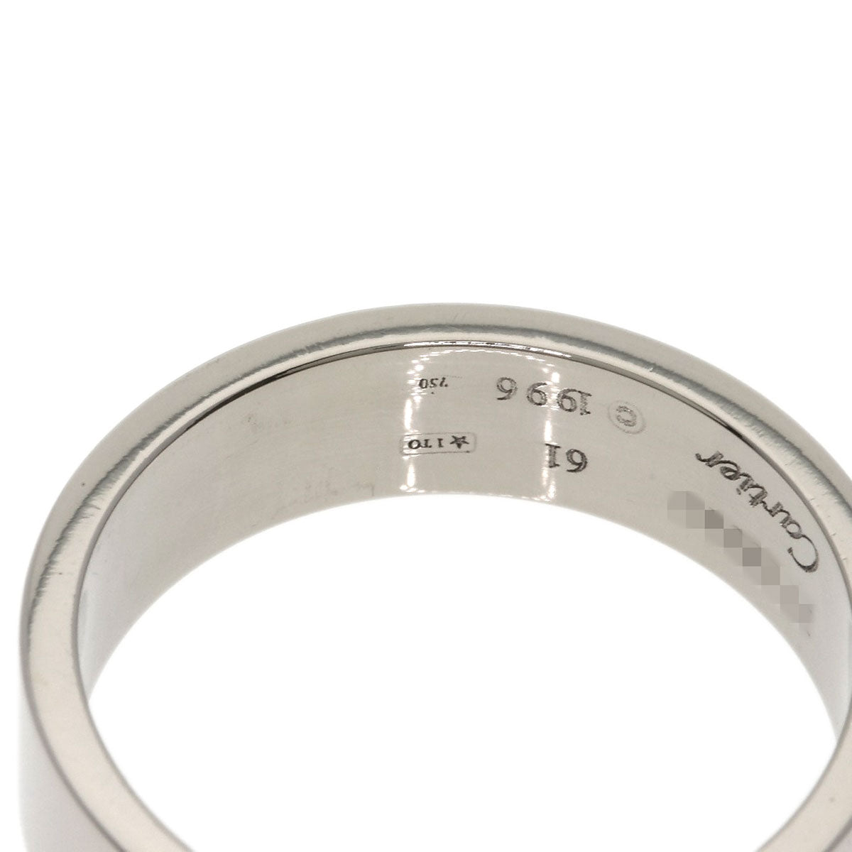 CARTIER love ring #61 Ring K18 White Gold Ladies [Used]