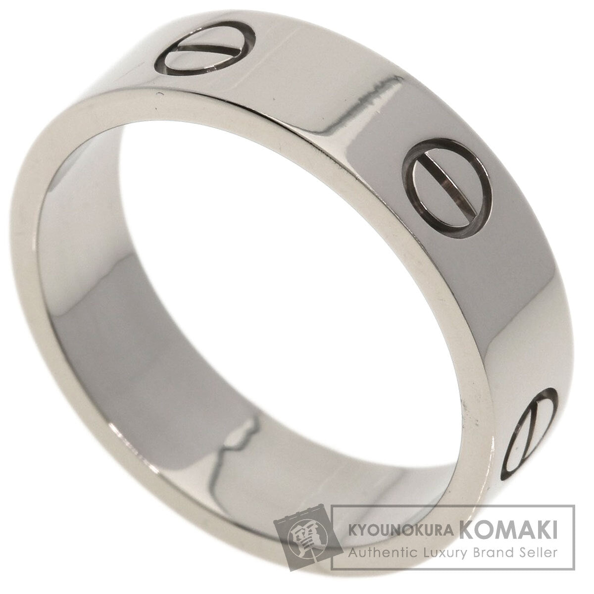 CARTIER love ring #61 Ring K18 White Gold Ladies [Used]