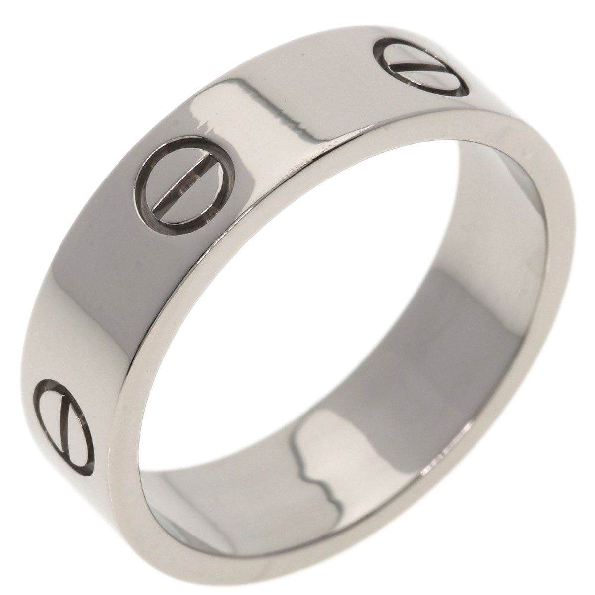 CARTIER love ring #61 Ring K18 White Gold Ladies [Used]