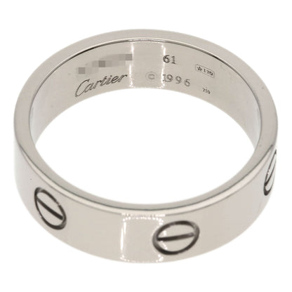 CARTIER love ring #61 Ring K18 White Gold Ladies [Used]
