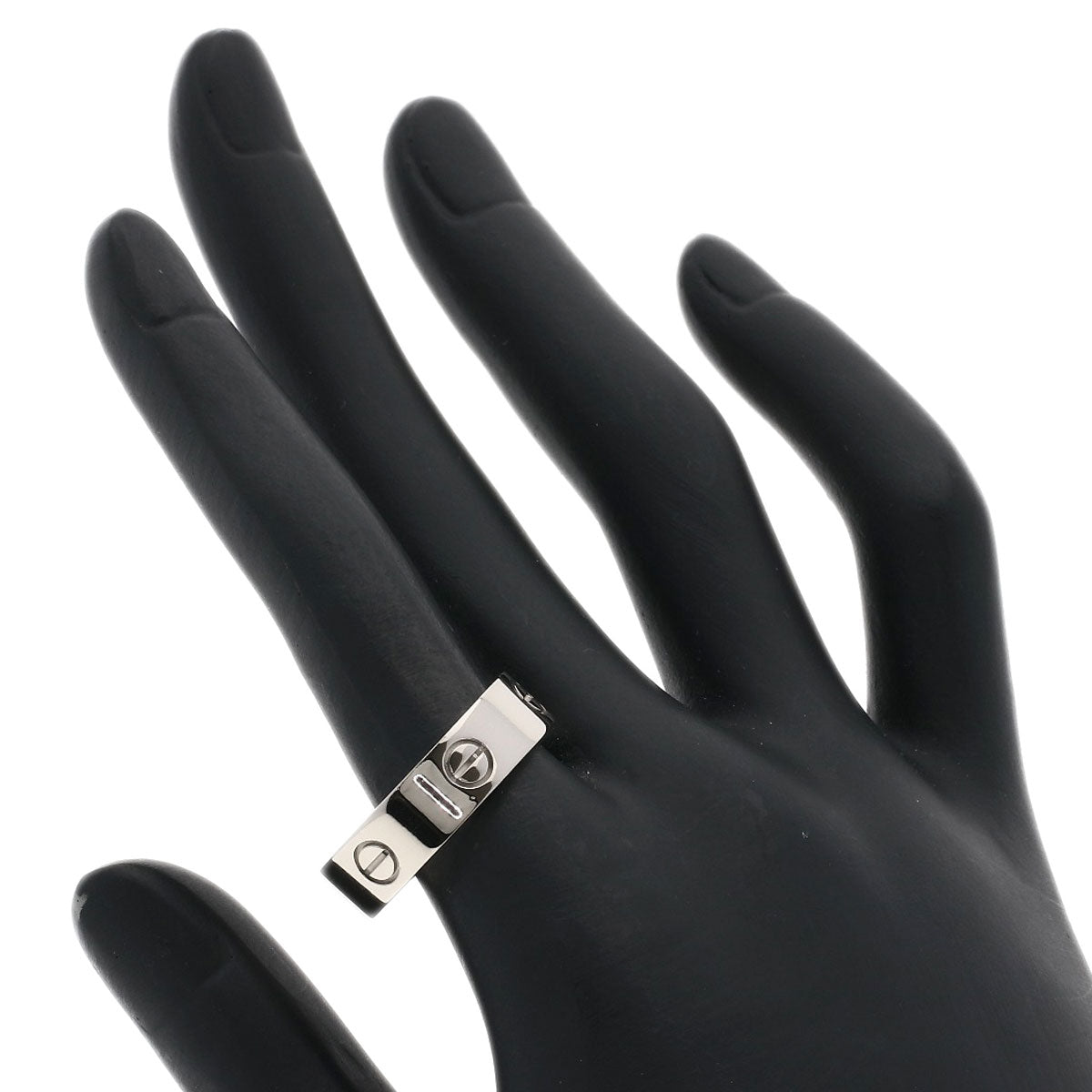CARTIER love ring #61 Ring K18 White Gold Ladies [Used]