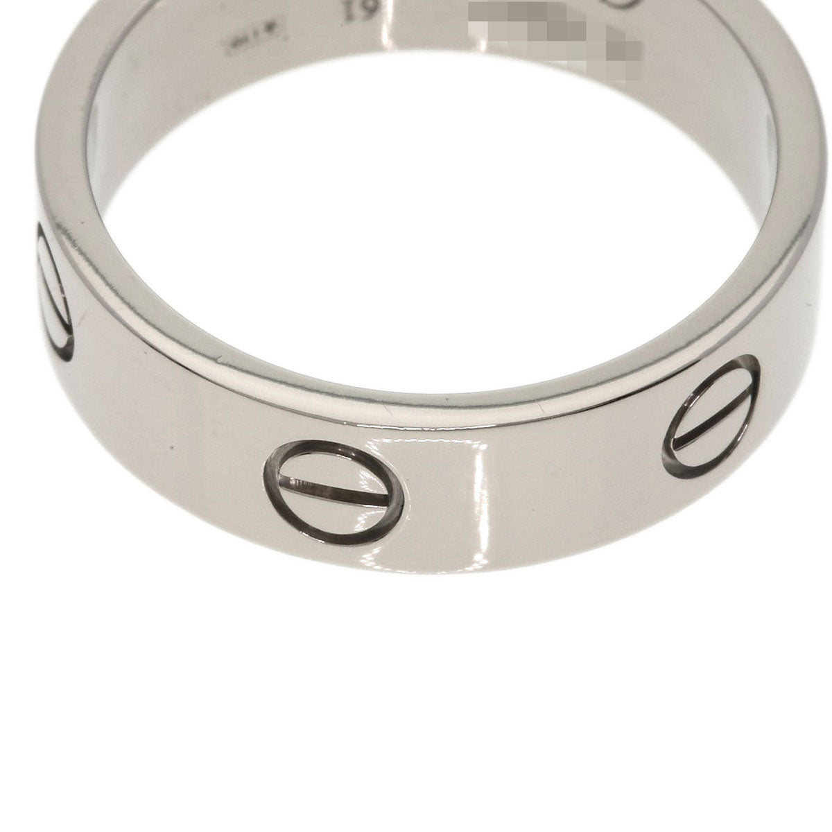 CARTIER love ring #61 Ring K18 White Gold Ladies [Used]