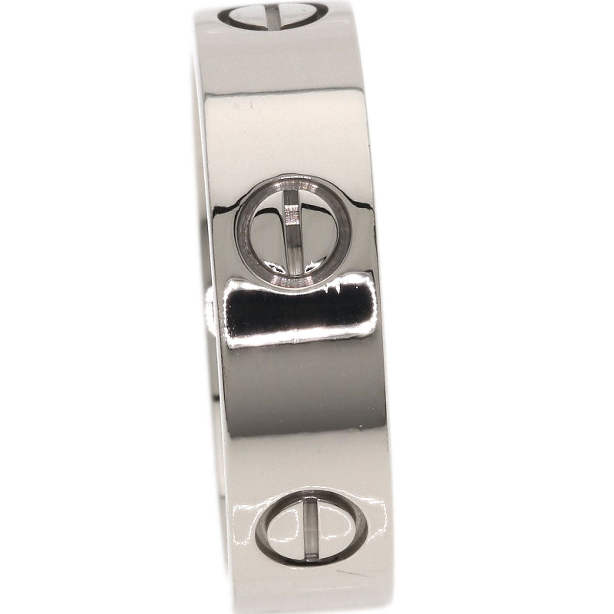 CARTIER love ring #61 Ring K18 White Gold Ladies [Used]