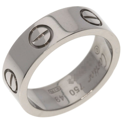 CARTIER love ring #49 Ring K18 White Gold Ladies [Used]