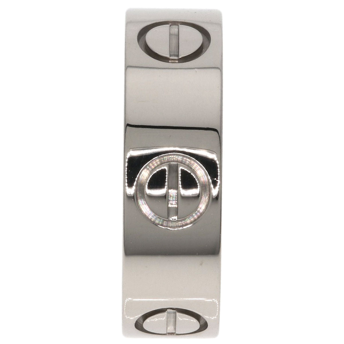 CARTIER love ring #49 Ring K18 White Gold Ladies [Used]