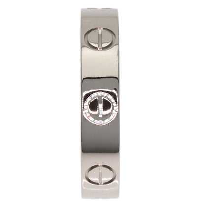 CARTIER Mini love ring # 48 Ring K18 White Gold Ladies [Used]