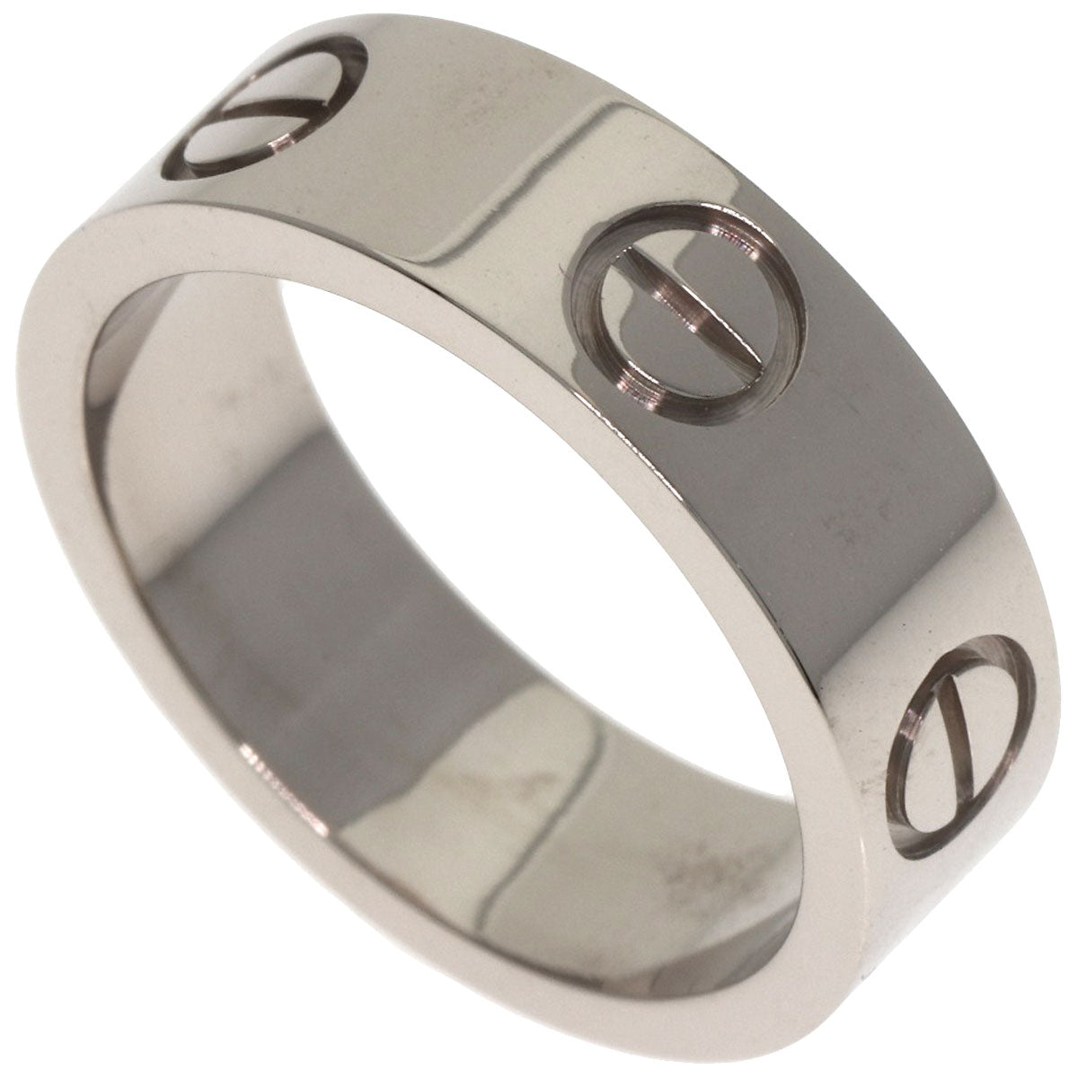 CARTIER love ring #49 Ring K18 White Gold Ladies [Used]