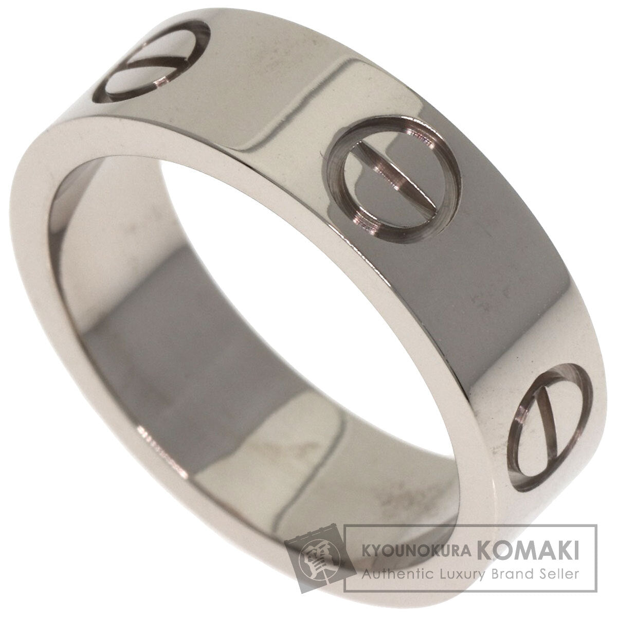 CARTIER love ring #49 Ring K18 White Gold Ladies [Used]