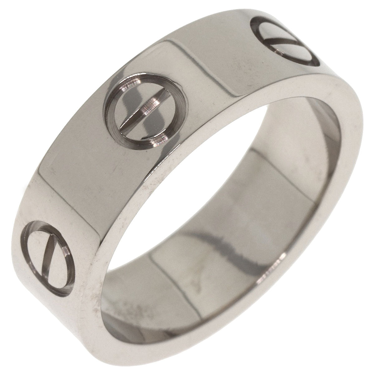 CARTIER love ring #49 Ring K18 White Gold Ladies [Used]