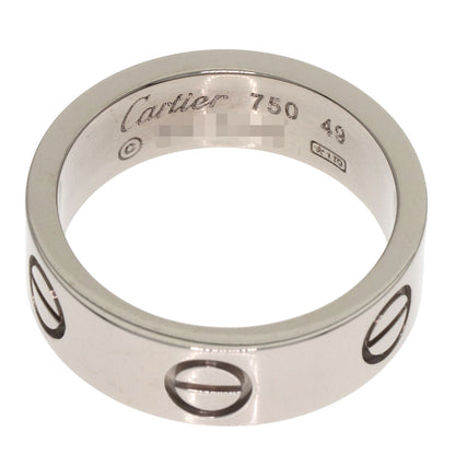 CARTIER love ring #49 Ring K18 White Gold Ladies [Used]