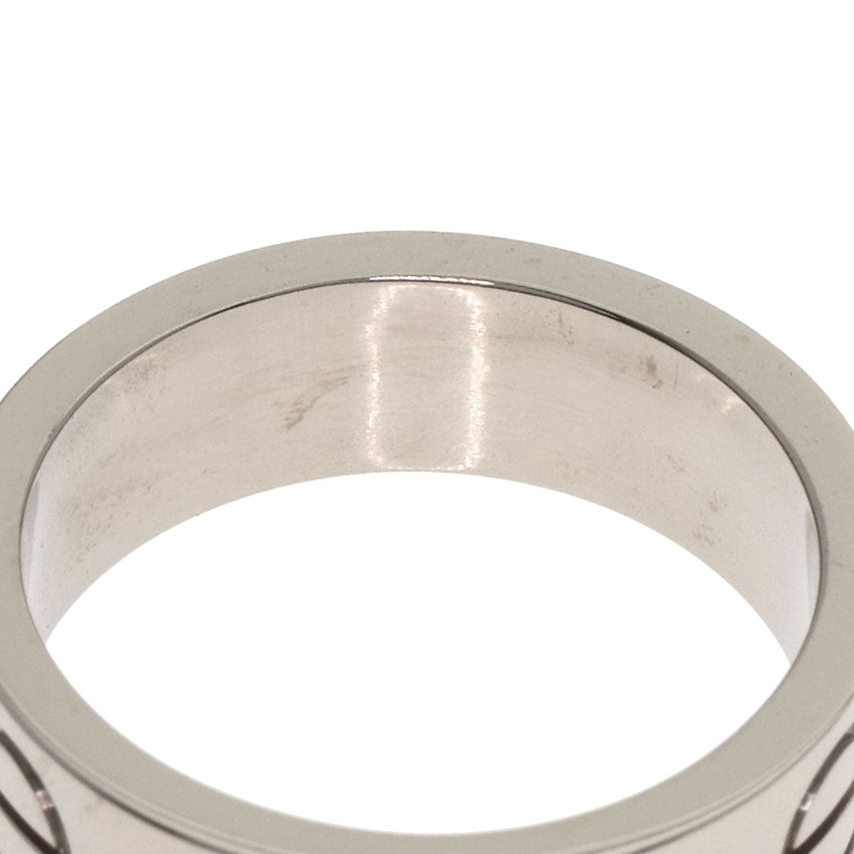 CARTIER love ring #49 Ring K18 White Gold Ladies [Used]