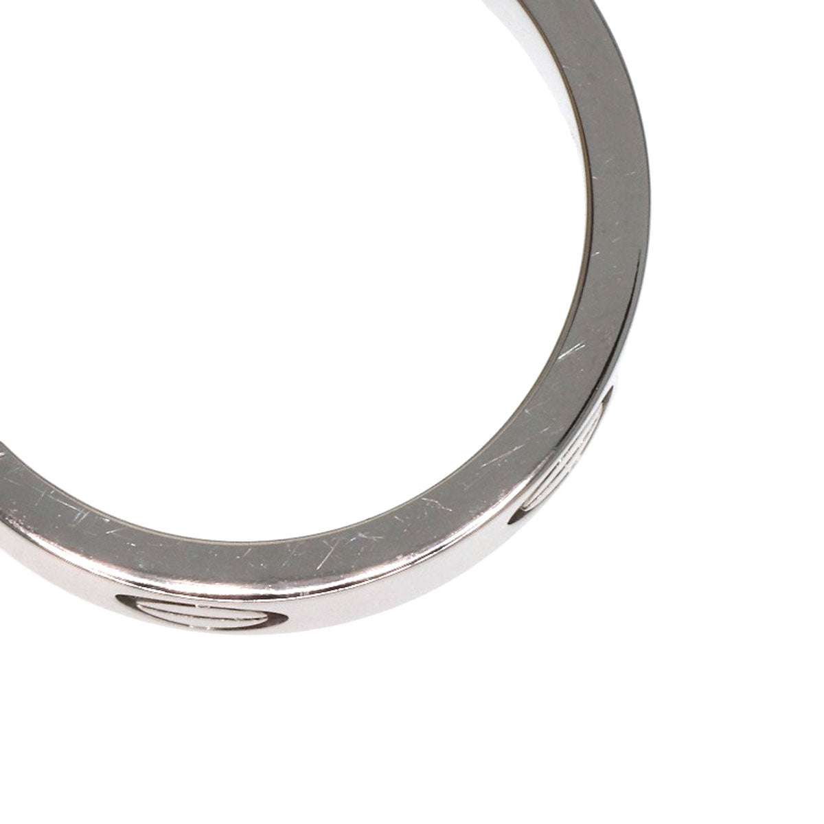 CARTIER love ring #49 Ring K18 White Gold Ladies [Used]