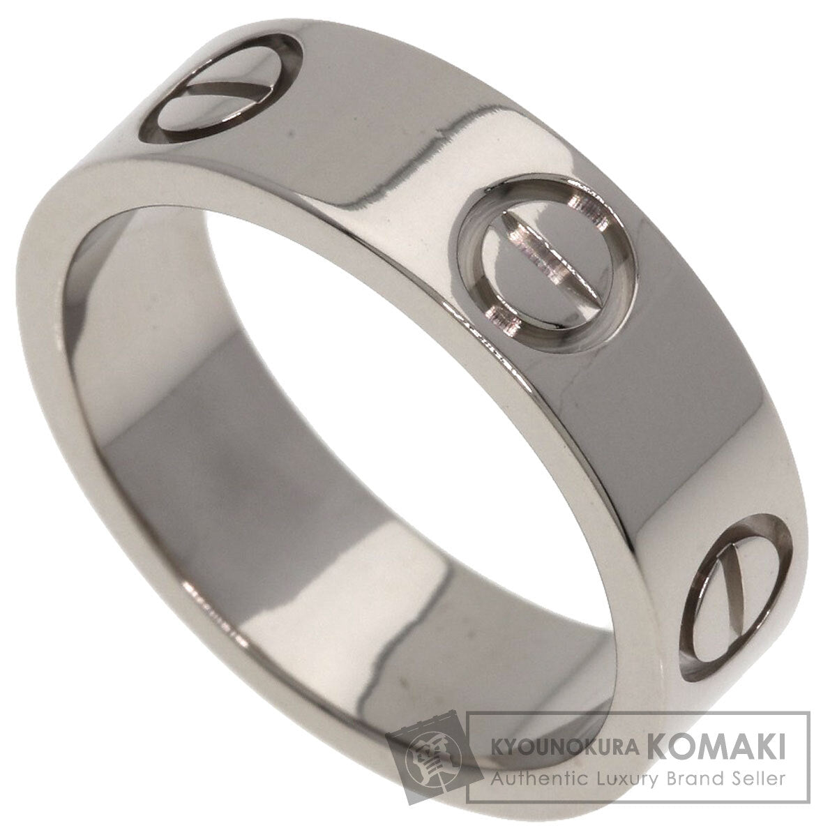 CARTIER love ring #49 Ring K18 White Gold Ladies [Used]