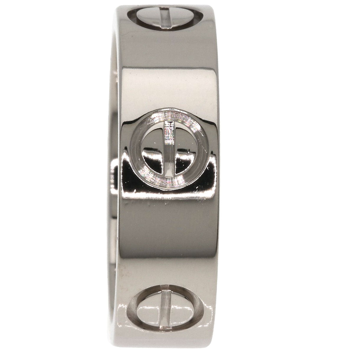 CARTIER love ring #49 Ring K18 White Gold Ladies [Used]