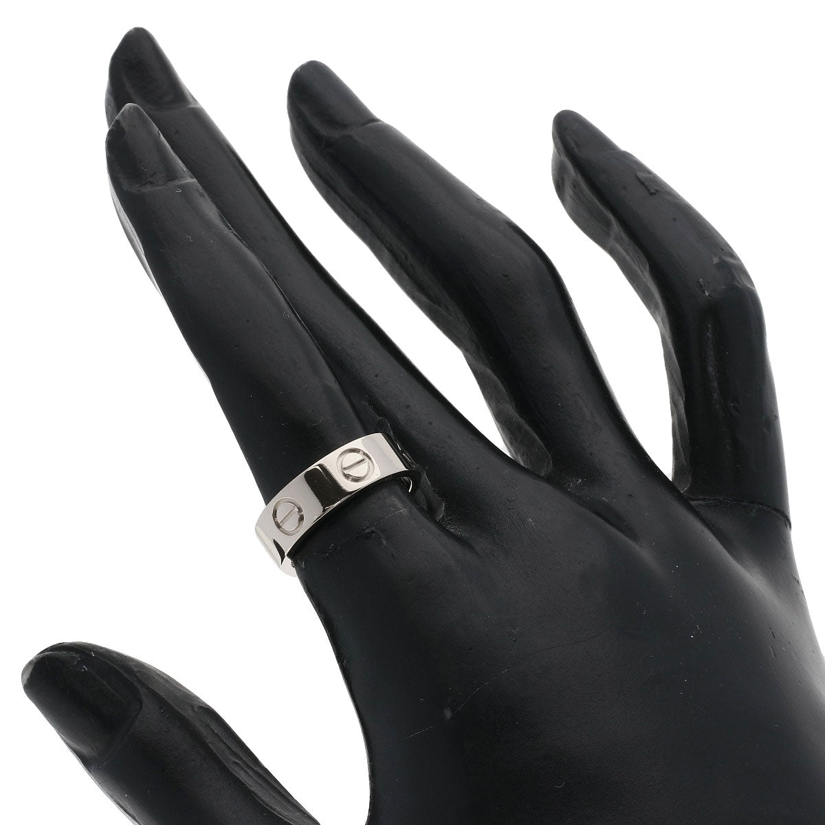 CARTIER love ring #49 Ring K18 White Gold Ladies [Used]