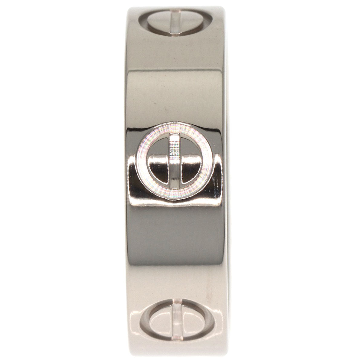 CARTIER love ring #50 Ring K18 White Gold Ladies [Used]