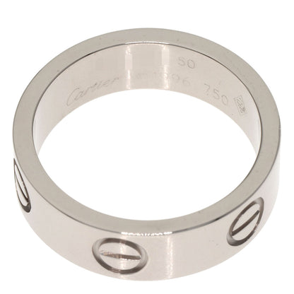CARTIER love ring #50 Ring K18 White Gold Ladies [Used]