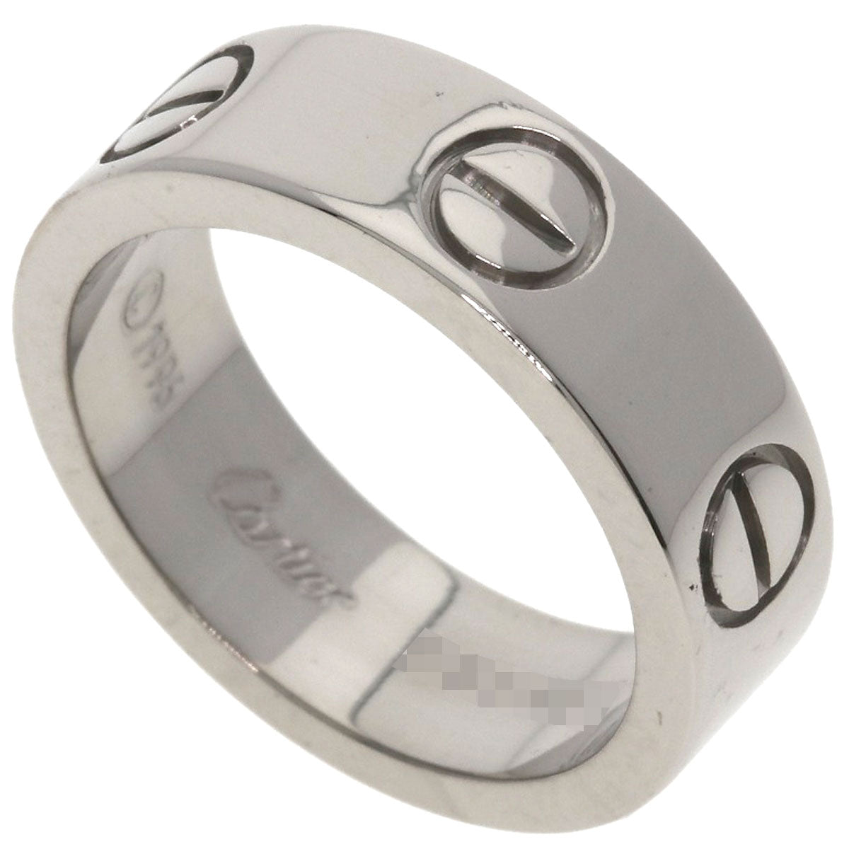 CARTIER love ring #48 Ring K18 White Gold Ladies [Used]