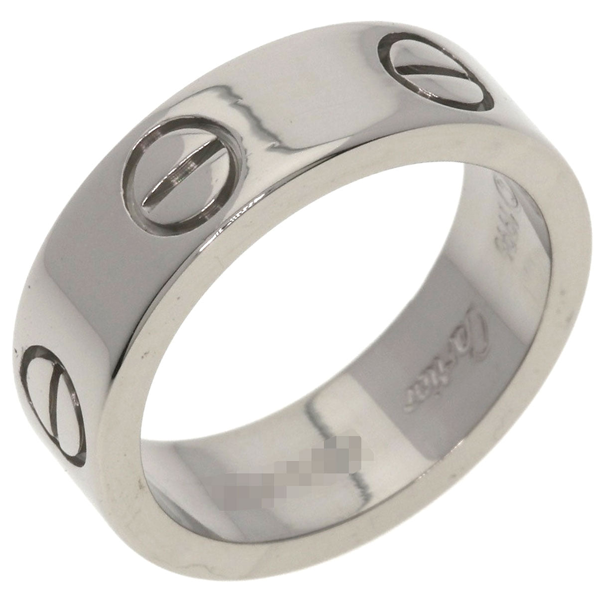 CARTIER love ring #48 Ring K18 White Gold Ladies [Used]