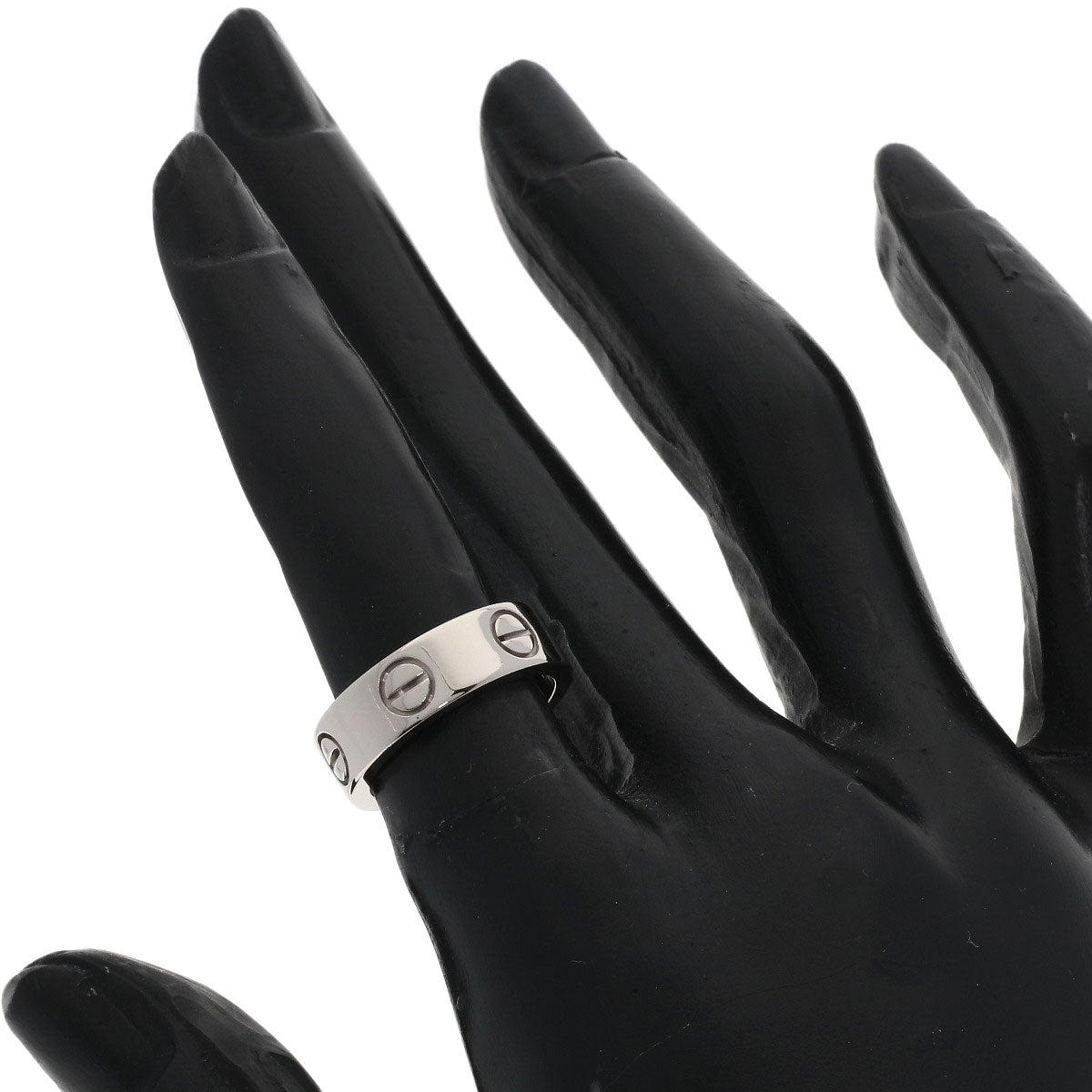 CARTIER love ring #48 Ring K18 White Gold Ladies [Used]
