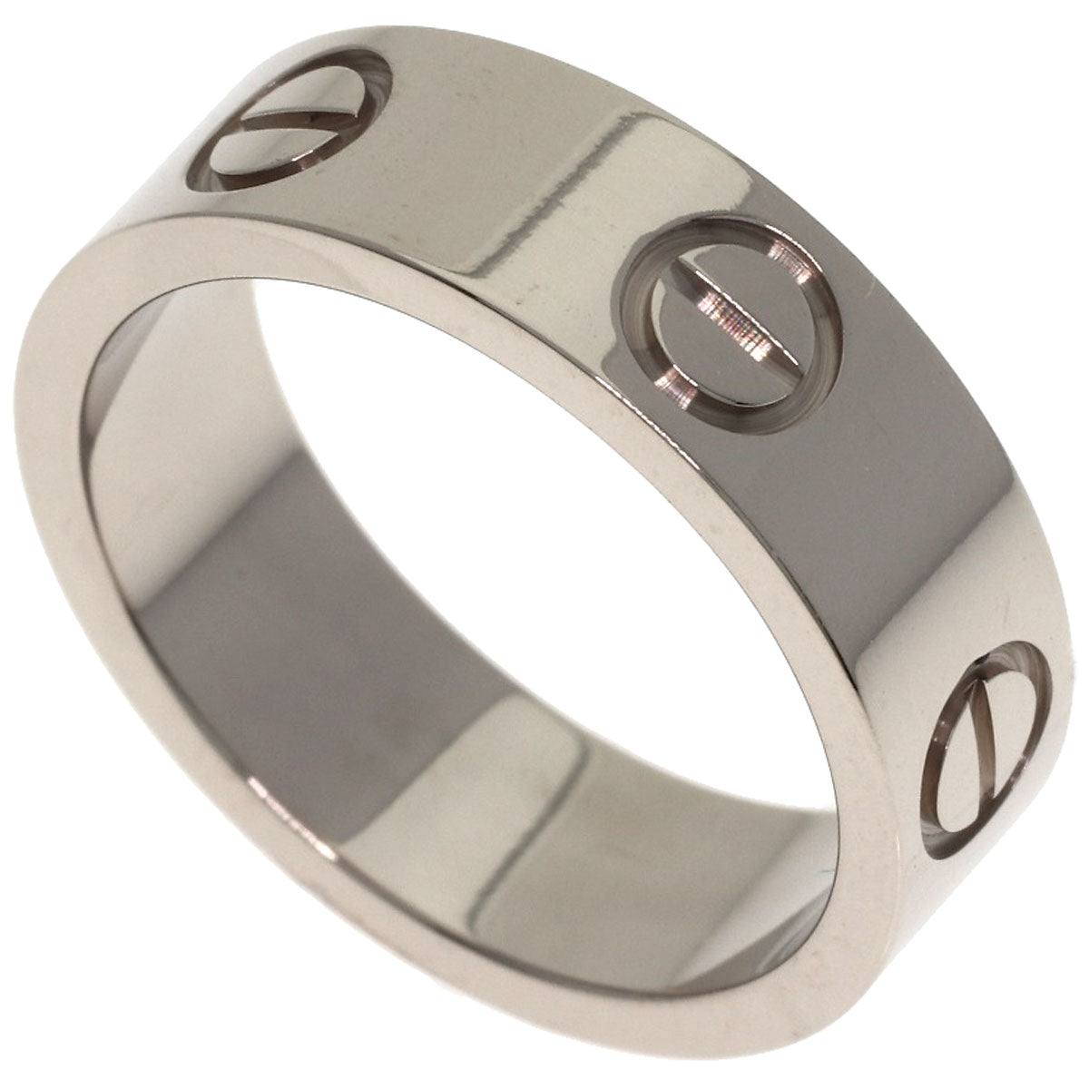 CARTIER love ring #49 Ring K18 White Gold Ladies [Used]