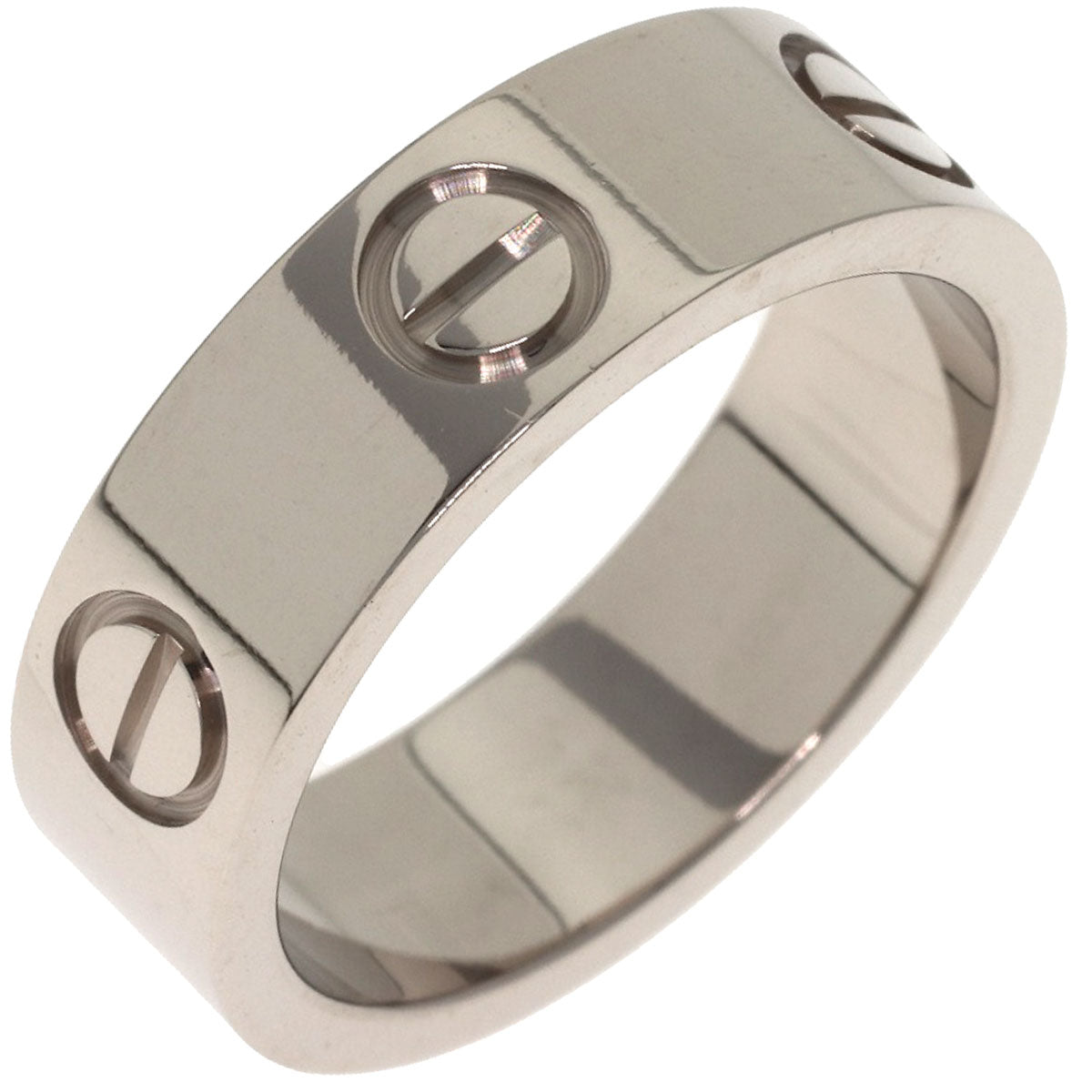 CARTIER love ring #49 Ring K18 White Gold Ladies [Used]