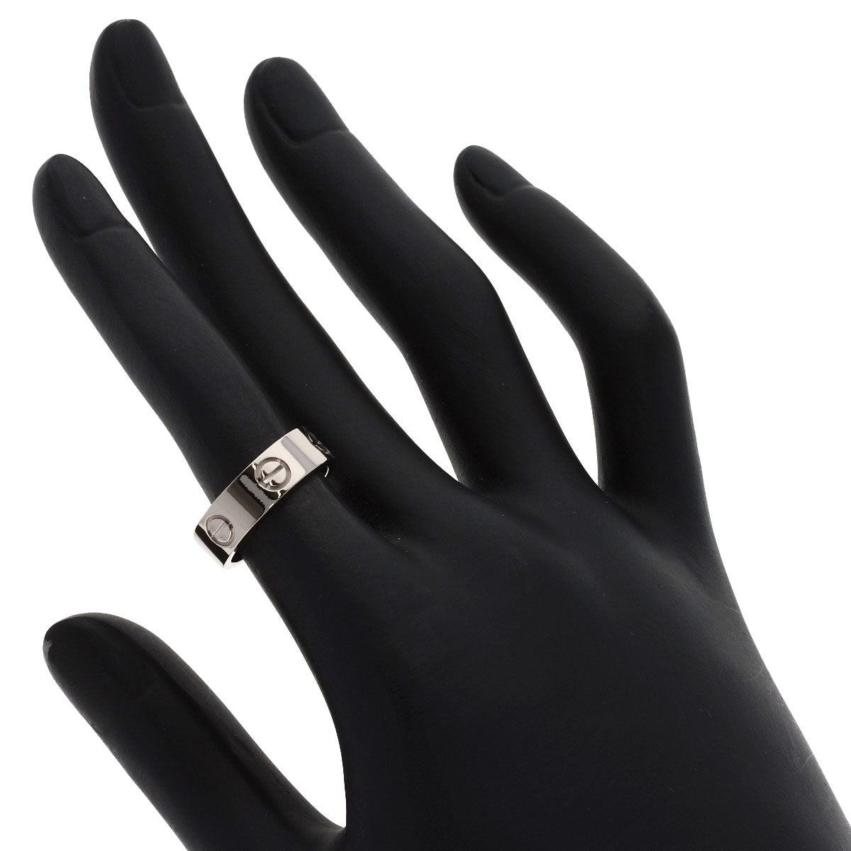 CARTIER love ring #49 Ring K18 White Gold Ladies [Used]
