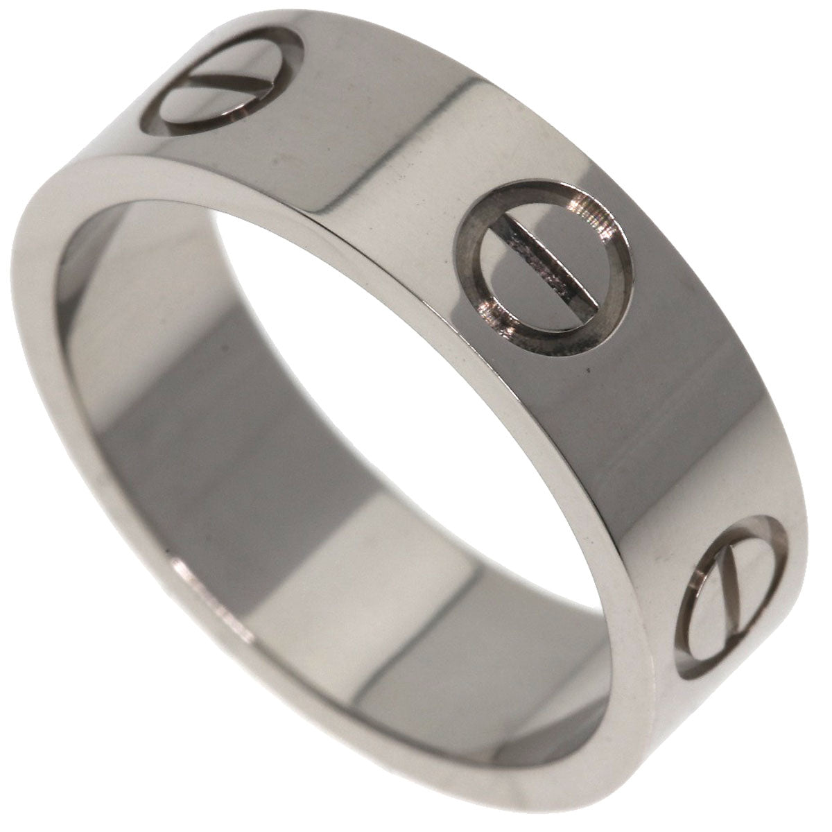 CARTIER love ring #49 Ring K18 White Gold Ladies [Used]