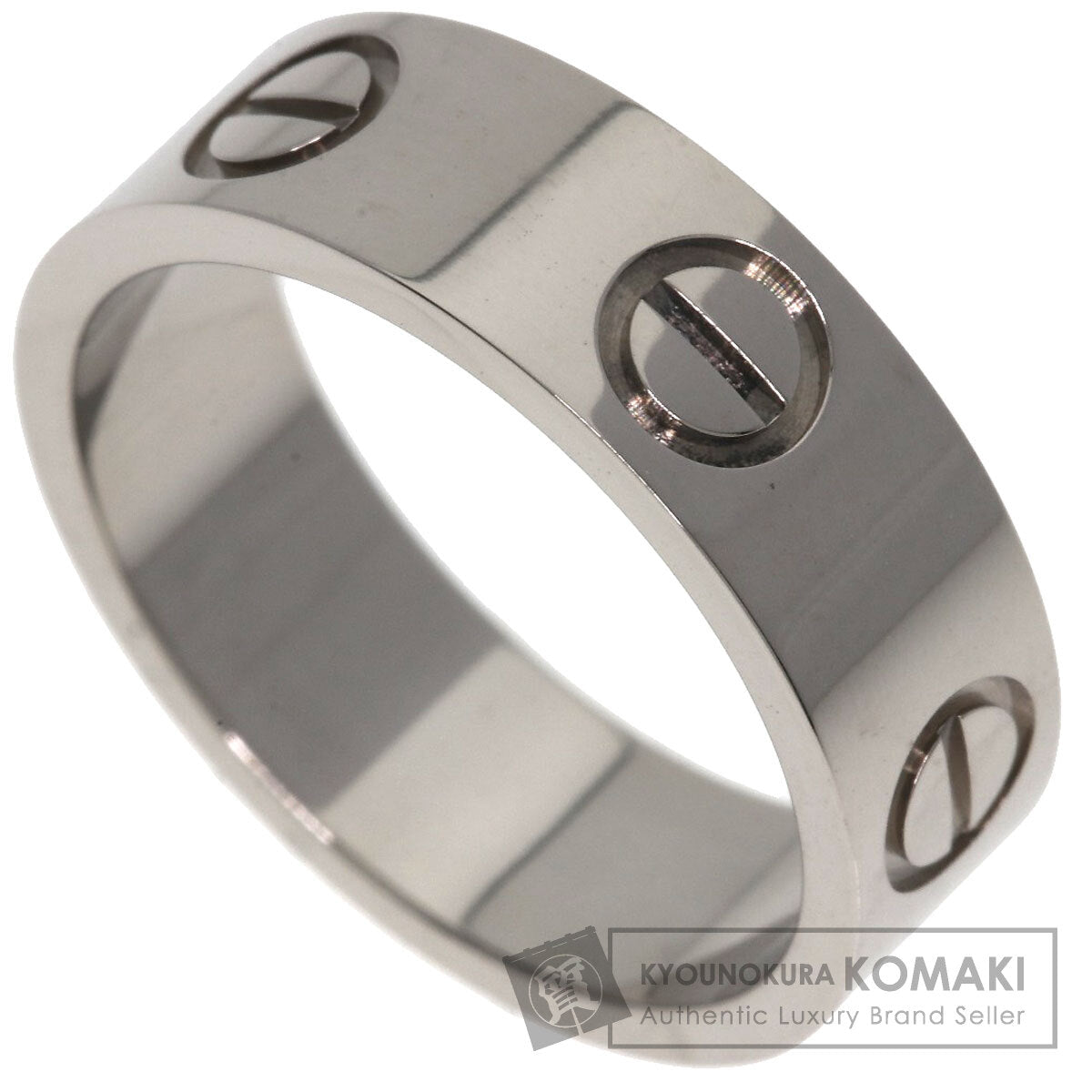 CARTIER love ring #49 Ring K18 White Gold Ladies [Used]