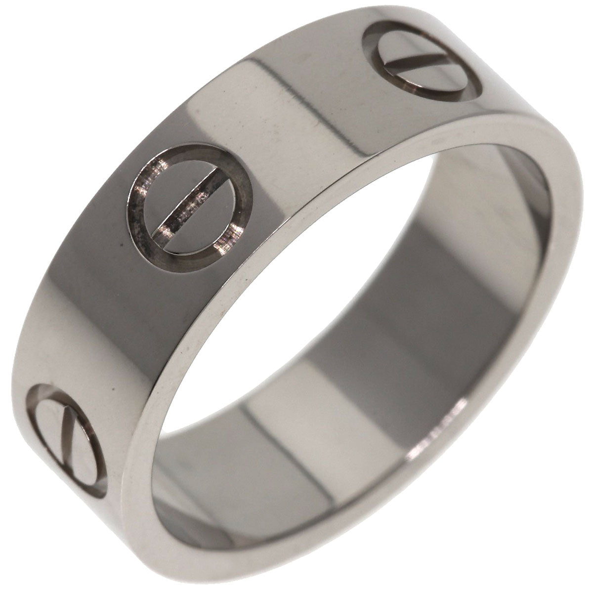 CARTIER love ring #49 Ring K18 White Gold Ladies [Used]