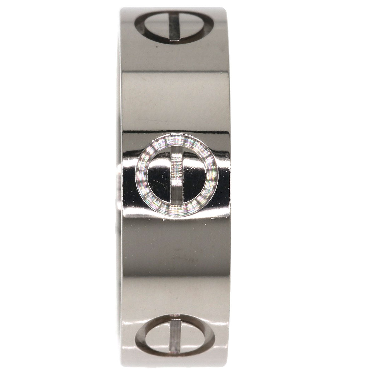 CARTIER love ring #49 Ring K18 White Gold Ladies [Used]