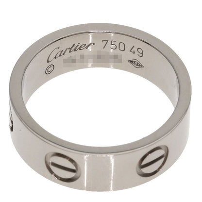 CARTIER love ring #49 Ring K18 White Gold Ladies [Used]