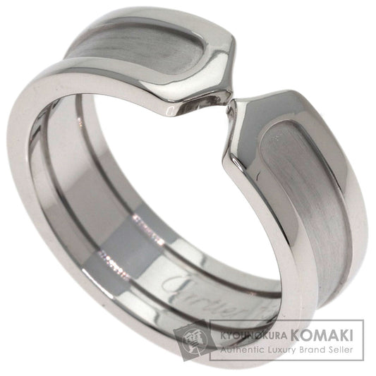 CARTIER C2 Ring SM #55 Ring K18 White Gold Ladies [Used]