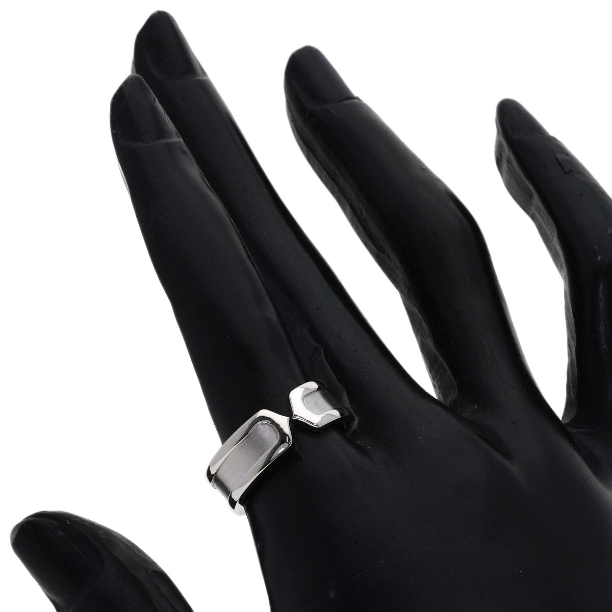 CARTIER C2 Ring SM #55 Ring K18 White Gold Ladies [Used]