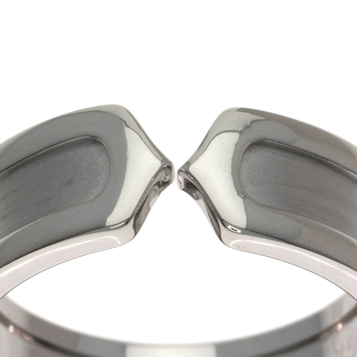 CARTIER C2 Ring SM #55 Ring K18 White Gold Ladies [Used]