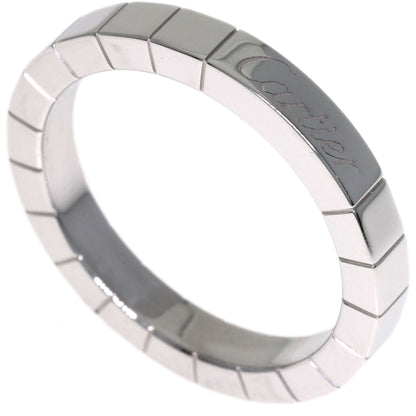 CARTIER Laniere # 54 Ring K18 White Gold Ladies [Used]