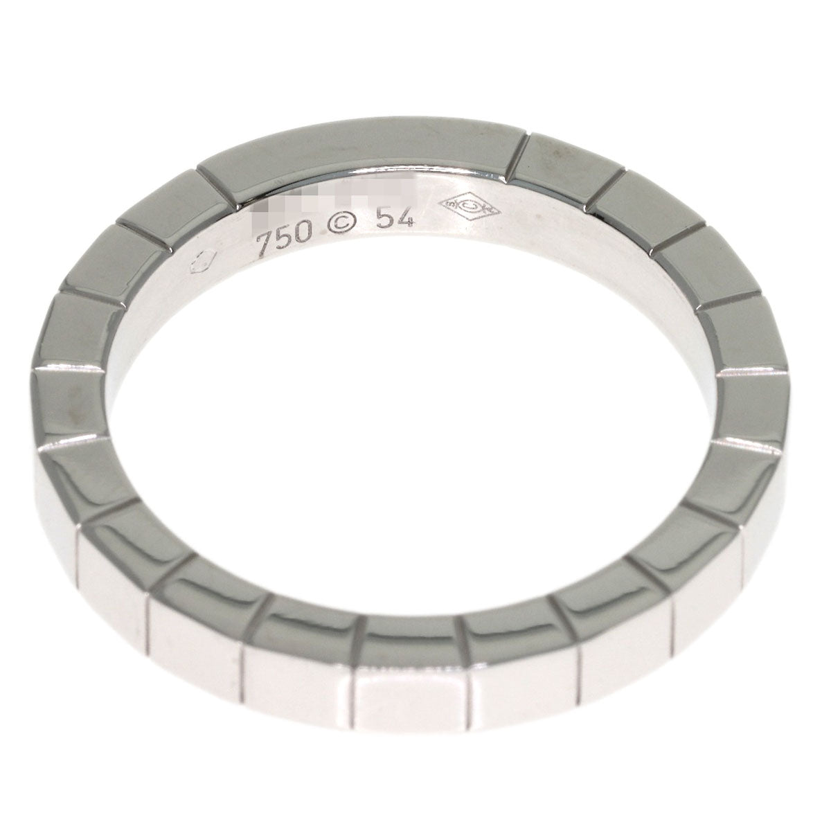 CARTIER Laniere # 54 Ring K18 White Gold Ladies [Used]