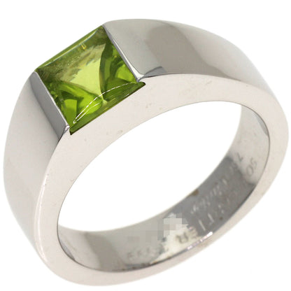 CARTIER Tank ring Peridot # 50 Ring K18 White Gold Ladies [Used]