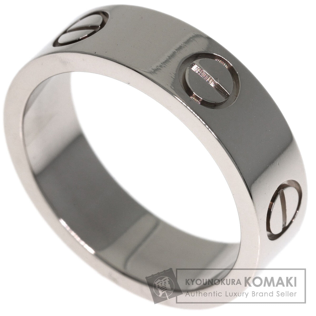 CARTIER love ring #52 Ring K18 White Gold Ladies [Used]