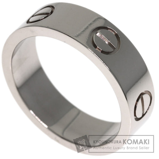 CARTIER love ring #52 Ring K18 White Gold Ladies [Used]