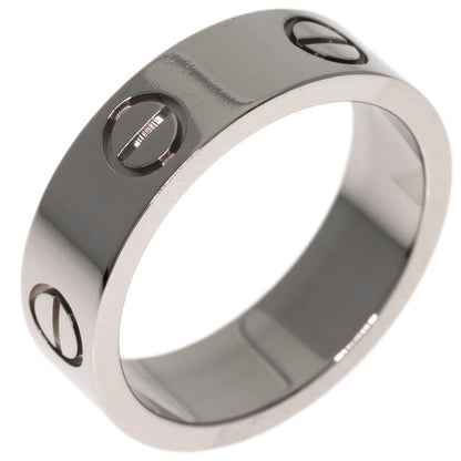 CARTIER love ring #52 Ring K18 White Gold Ladies [Used]