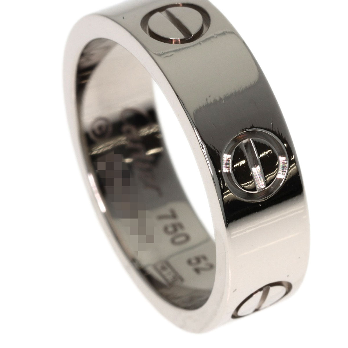 CARTIER love ring #52 Ring K18 White Gold Ladies [Used]