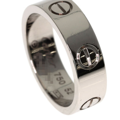 CARTIER love ring #52 Ring K18 White Gold Ladies [Used]