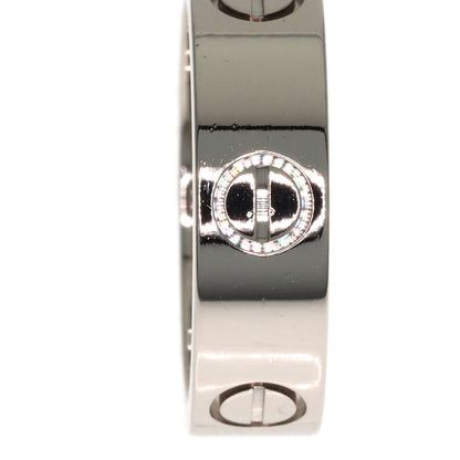 CARTIER love ring #52 Ring K18 White Gold Ladies [Used]