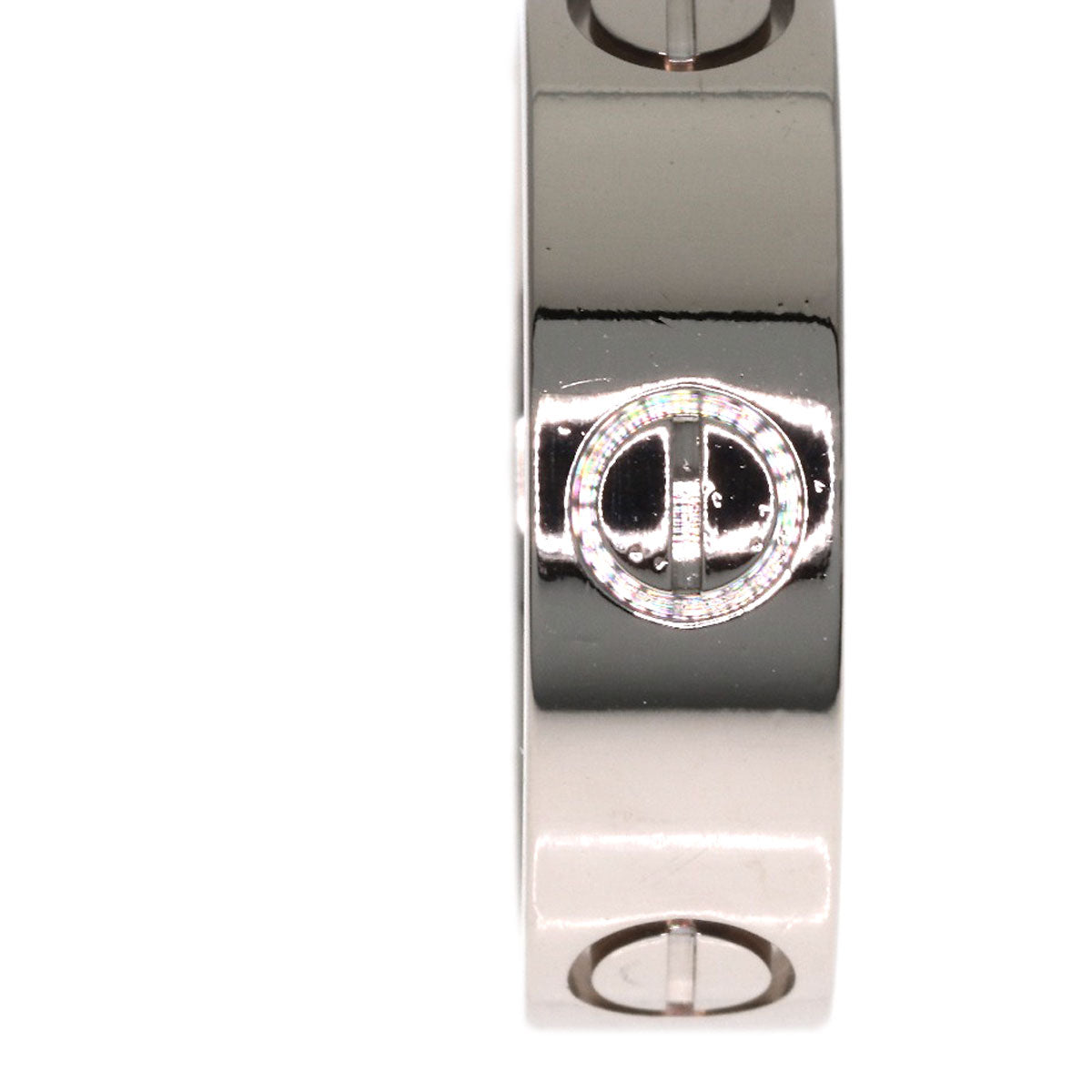 CARTIER love ring #52 Ring K18 White Gold Ladies [Used]