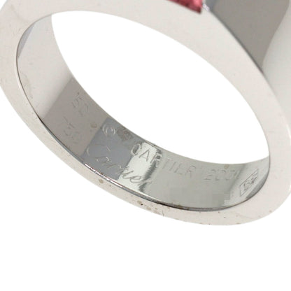 CARTIER Tank Pink Tourmaline #50 Ring K18 White Gold Ladies [Used]