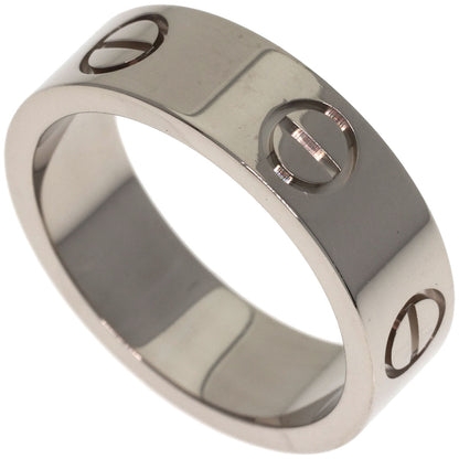 CARTIER love ring #50 Ring K18 White Gold Ladies [Used]
