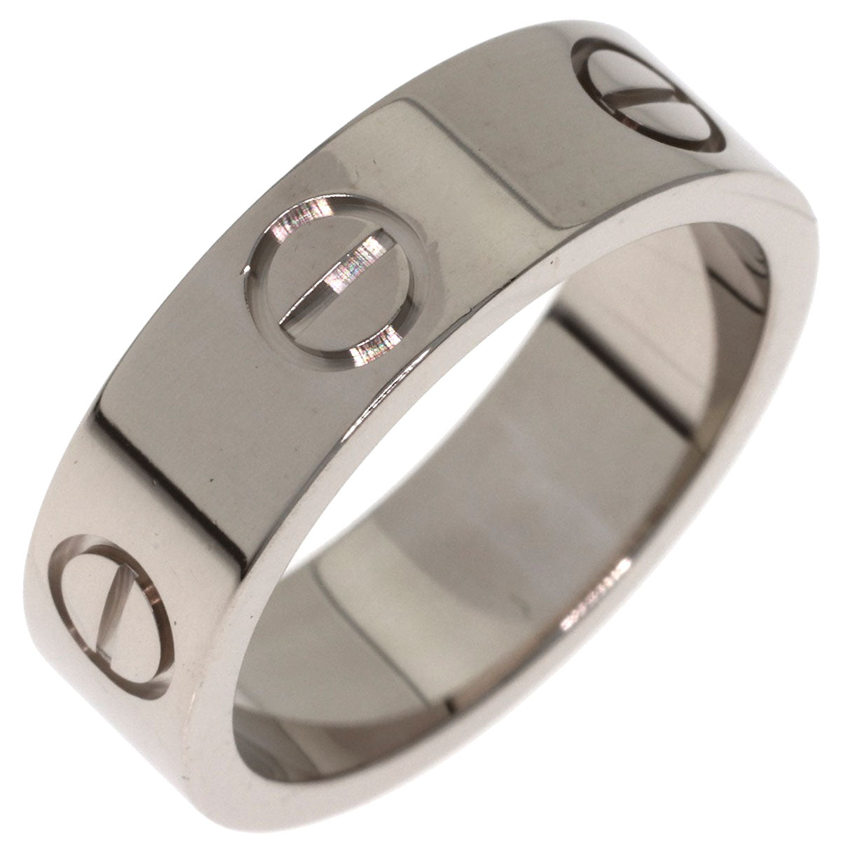 CARTIER love ring #50 Ring K18 White Gold Ladies [Used]