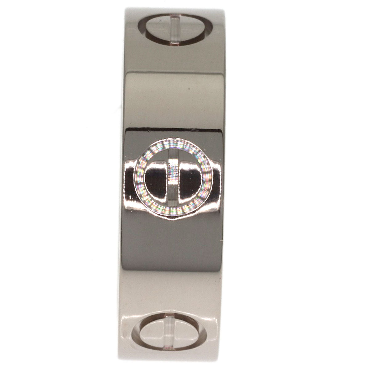 CARTIER love ring #50 Ring K18 White Gold Ladies [Used]